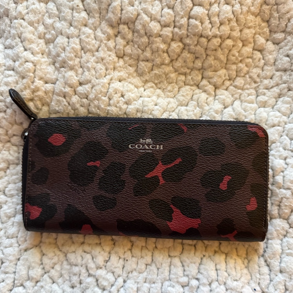 Leopard Print Coach Wallet